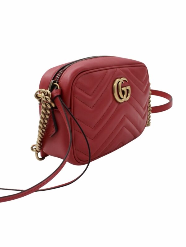 Borsa Gucci Mini Marmont in Pelle Rossa