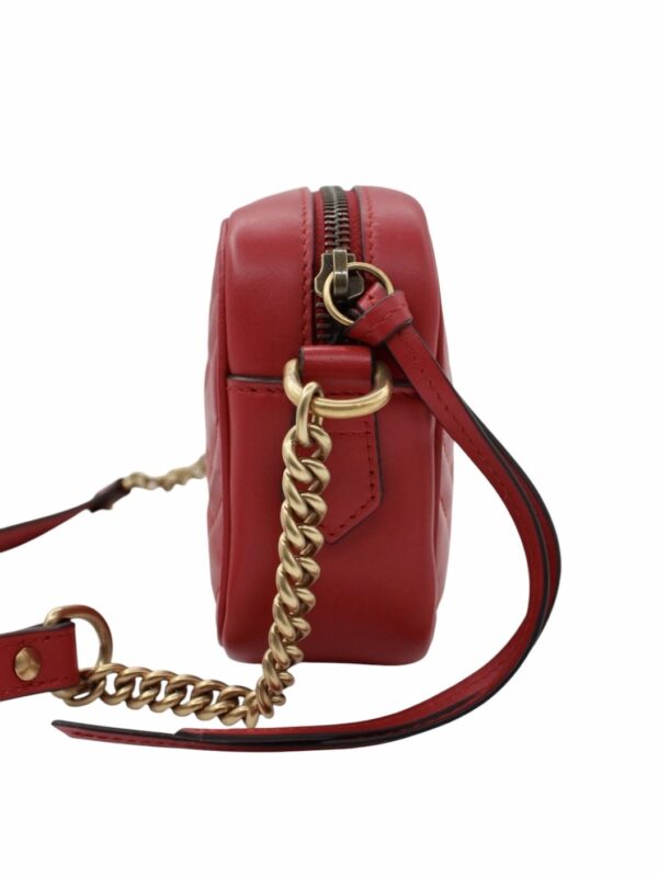 Borsa Gucci Mini Marmont in Pelle Rossa
