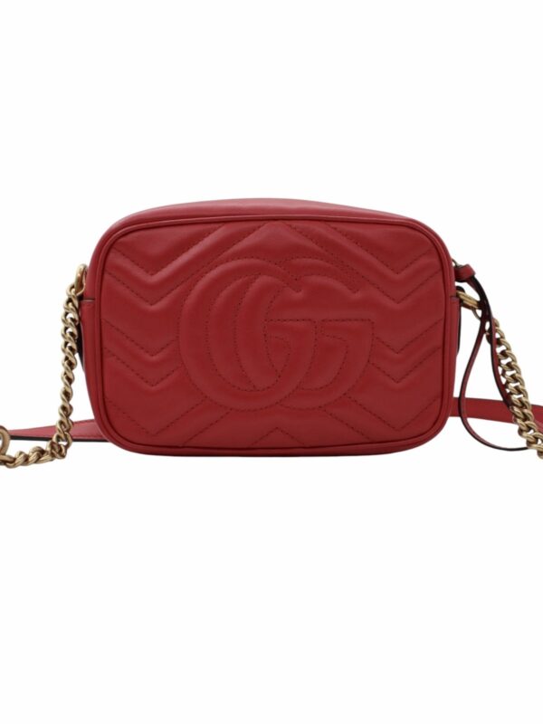Borsa Gucci Mini Marmont in Pelle Rossa