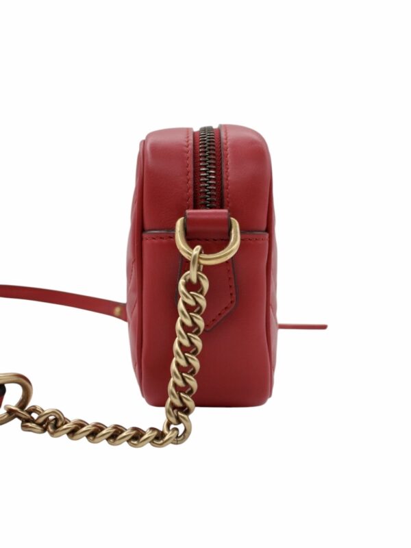 Borsa Gucci Mini Marmont in Pelle Rossa