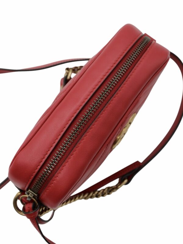 Borsa Gucci Mini Marmont in Pelle Rossa