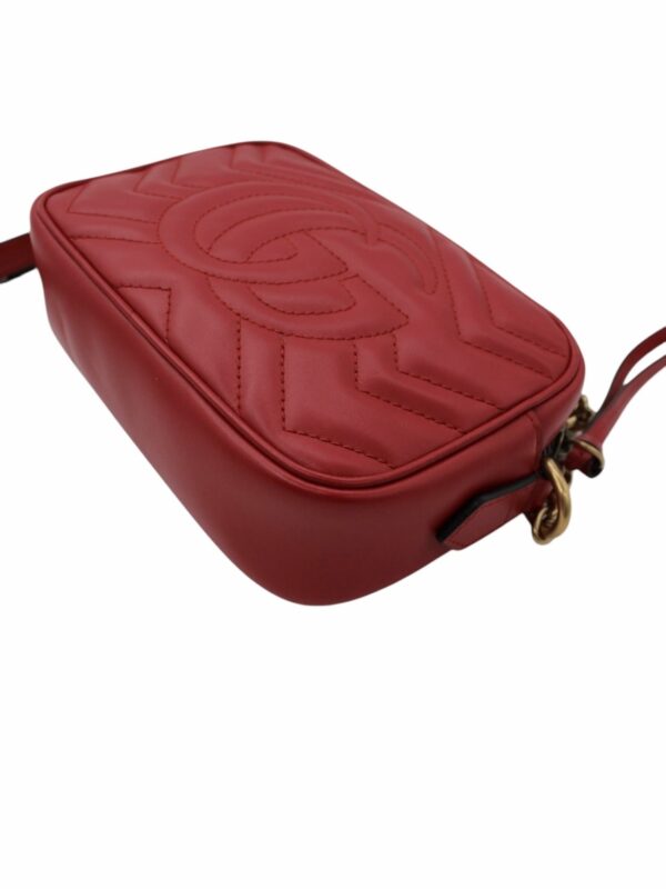 Borsa Gucci Mini Marmont in Pelle Rossa