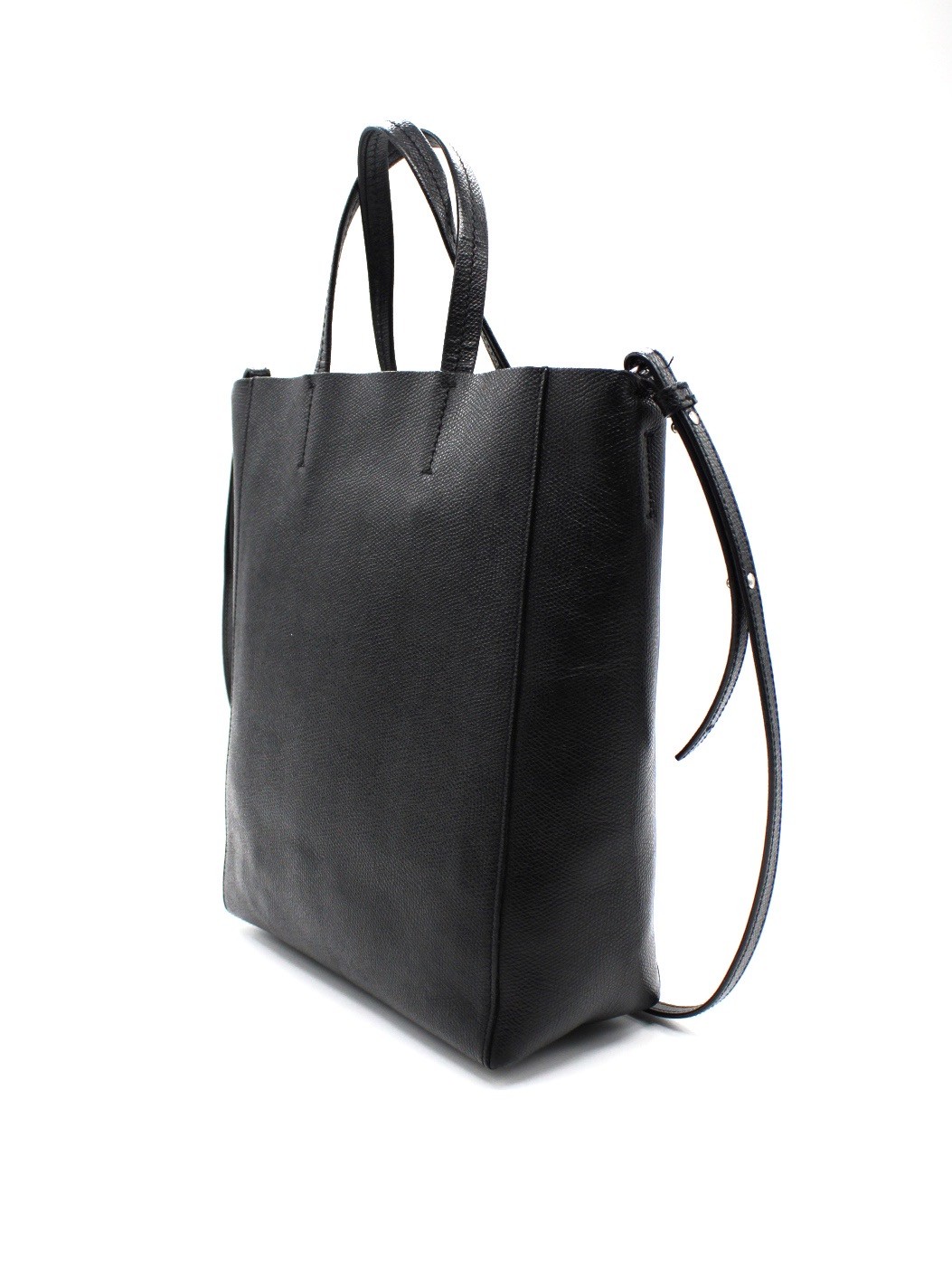 Borsa Céline Cabas Vertical In Pelle Nera thumb