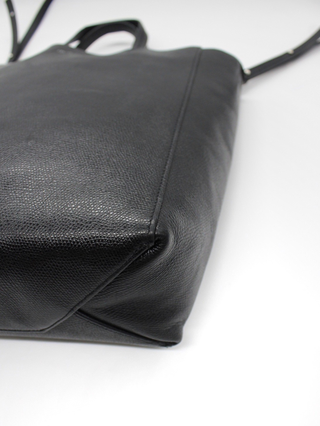 Borsa Céline Cabas Vertical In Pelle Nera thumb