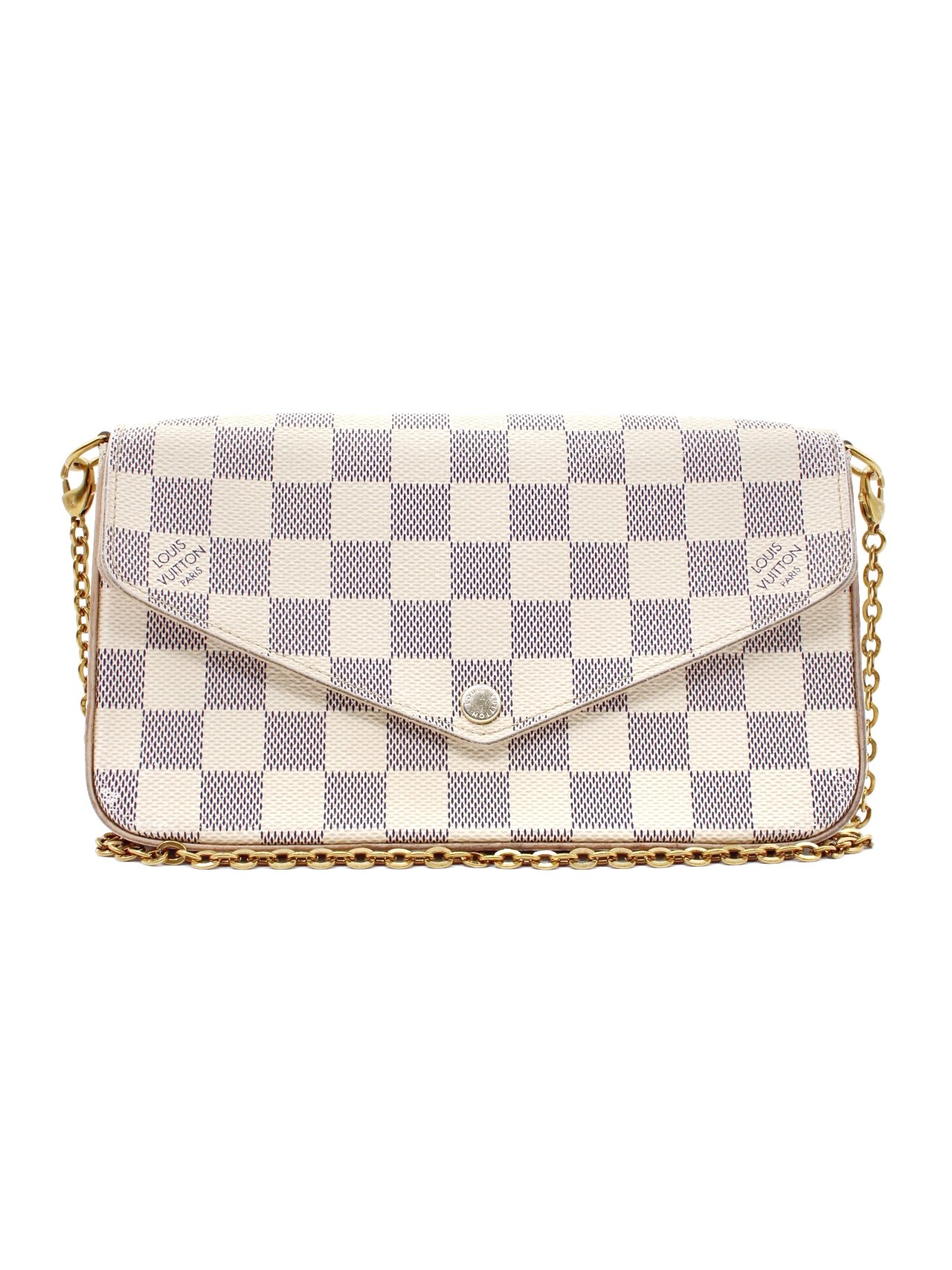 Tracolla Louis Vuitton Félicie in Damier Azur thumb