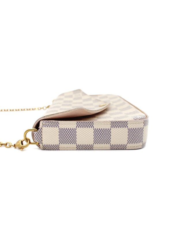 Tracolla Louis Vuitton Félicie in Damier Azur