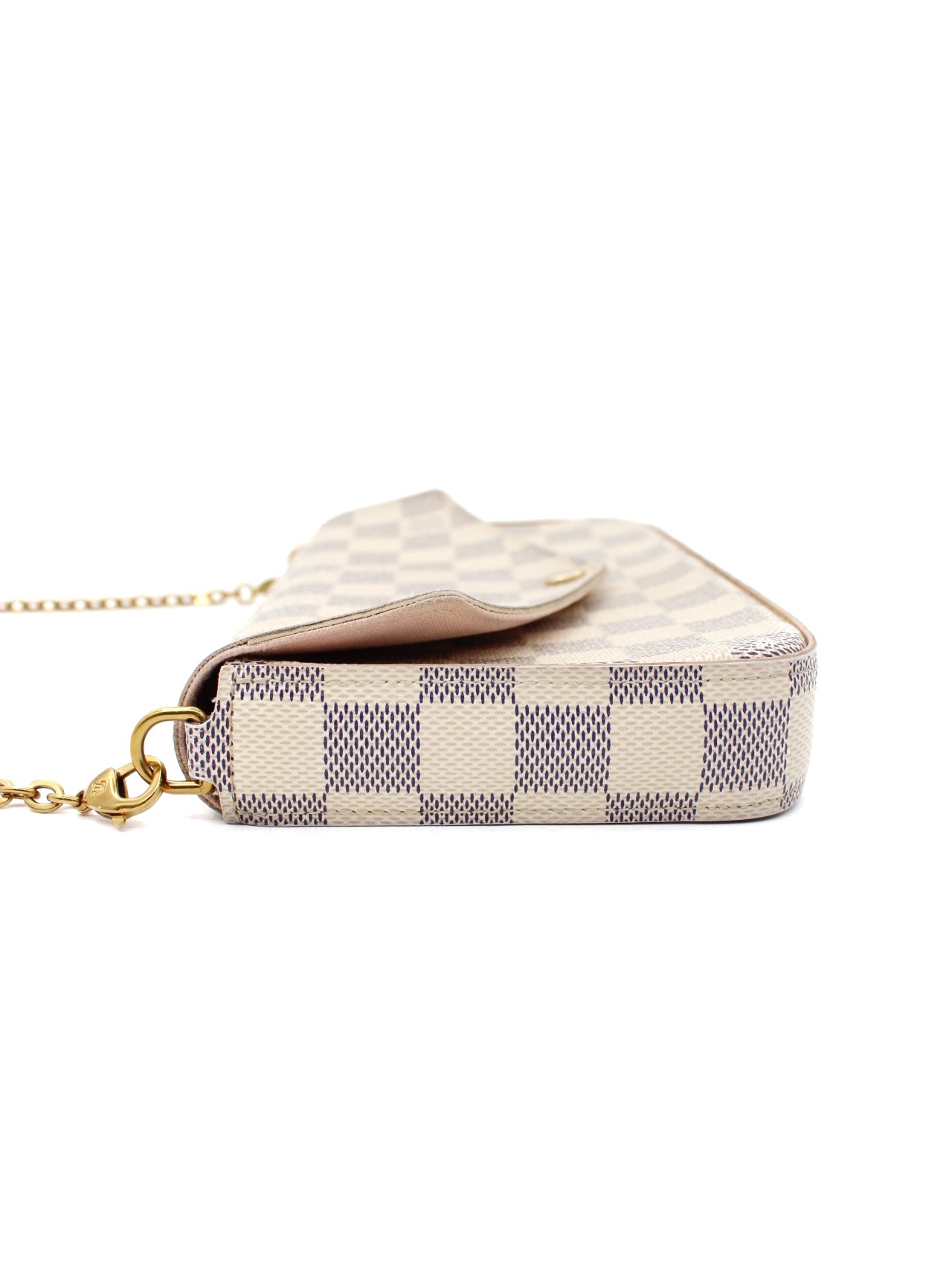 Tracolla Louis Vuitton Félicie in Damier Azur thumb