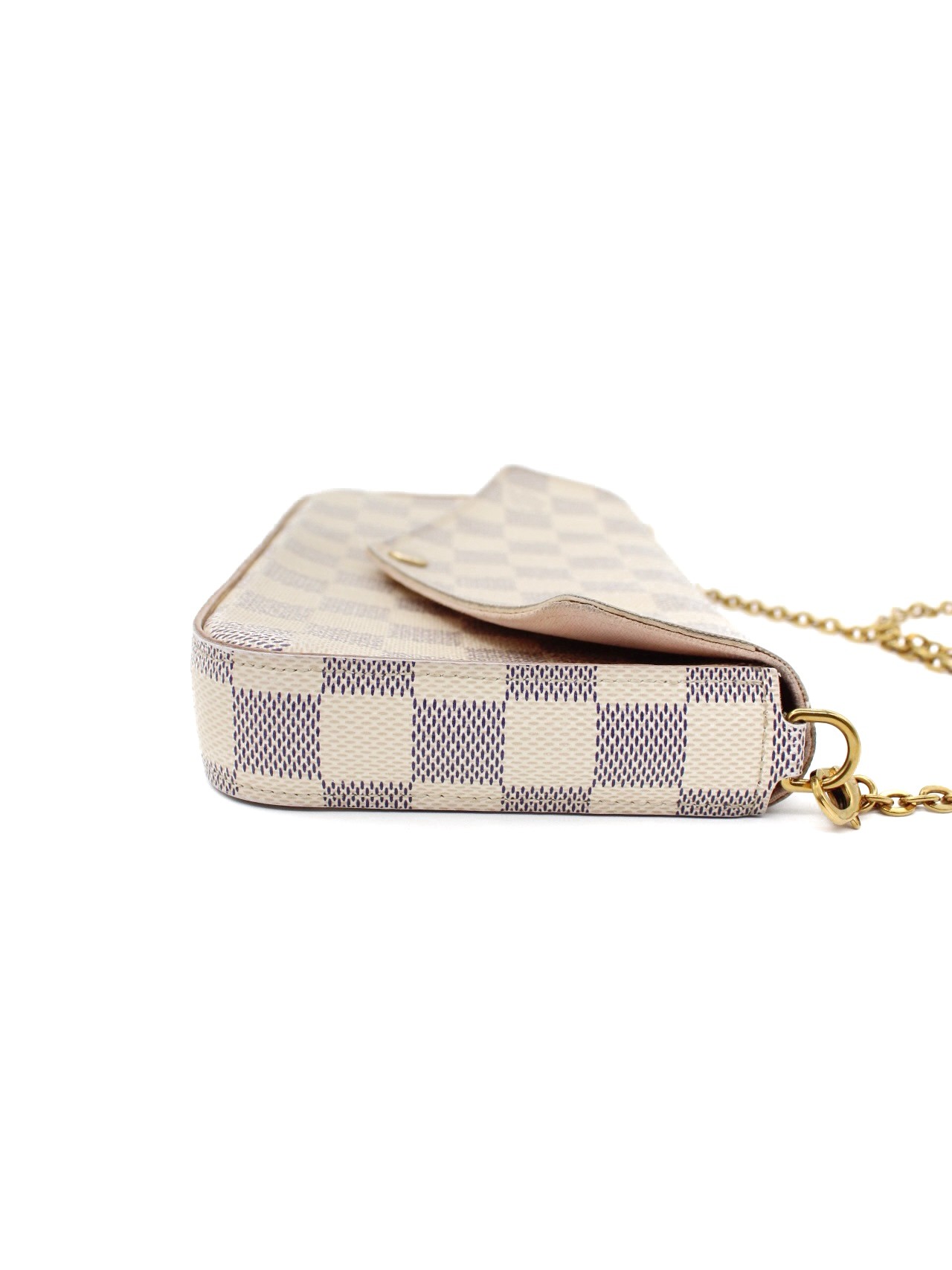 Tracolla Louis Vuitton Félicie in Damier Azur thumb