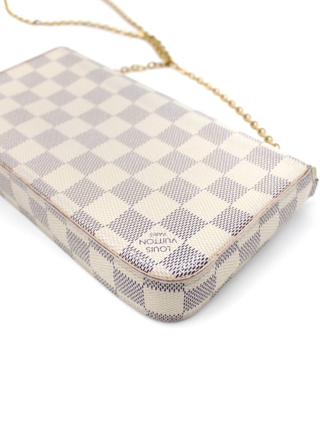 Tracolla Louis Vuitton Félicie in Damier Azur thumb