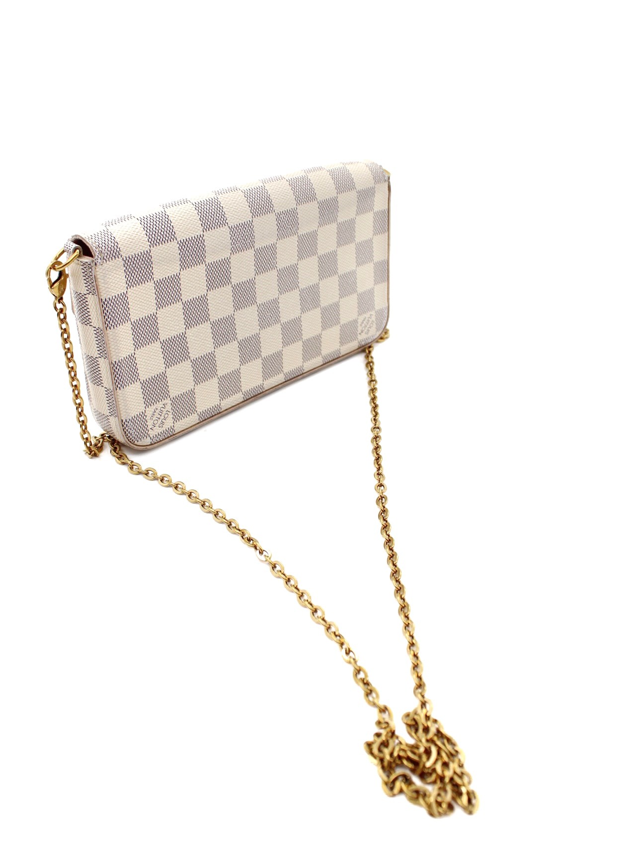 Tracolla Louis Vuitton Félicie in Damier Azur thumb