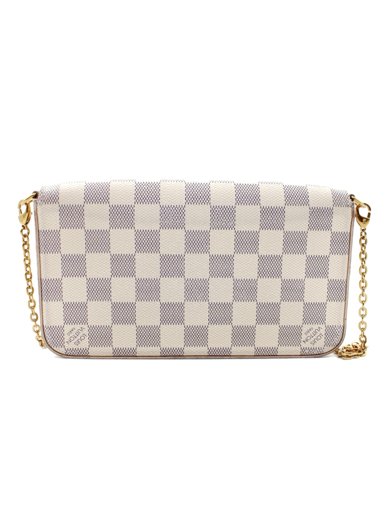 Tracolla Louis Vuitton Félicie in Damier Azur thumb