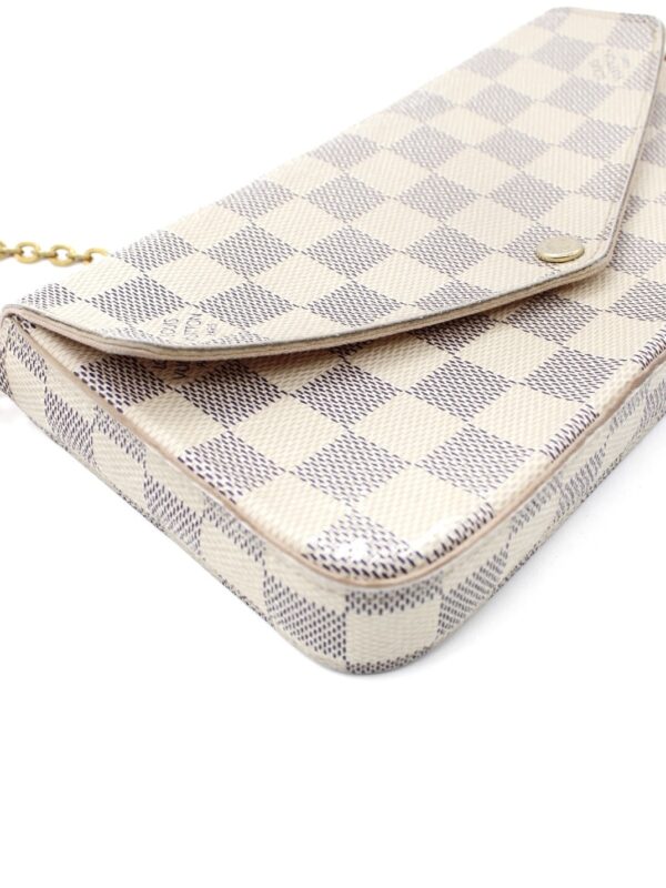 Tracolla Louis Vuitton Félicie in Damier Azur