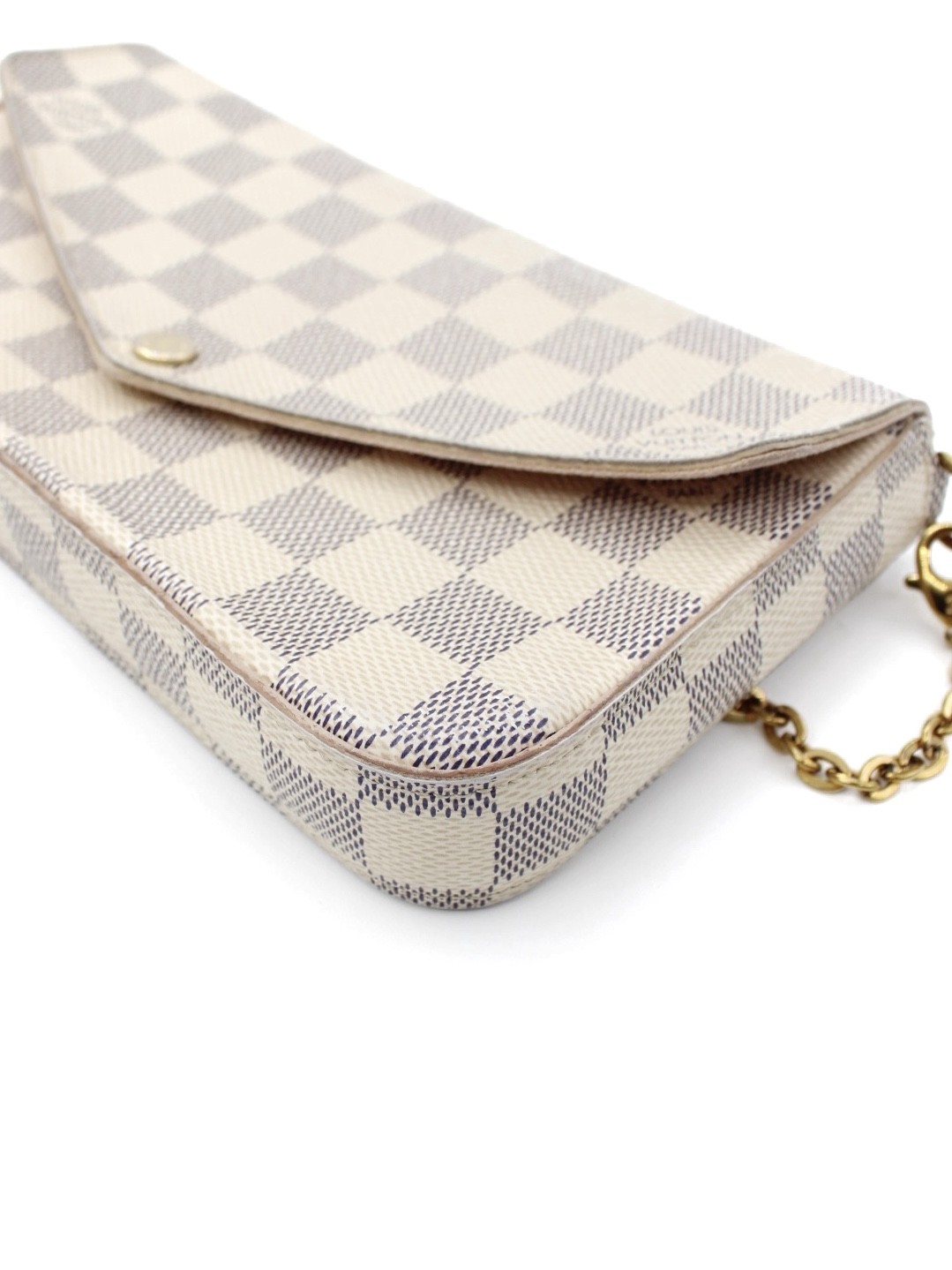 Tracolla Louis Vuitton Félicie in Damier Azur thumb