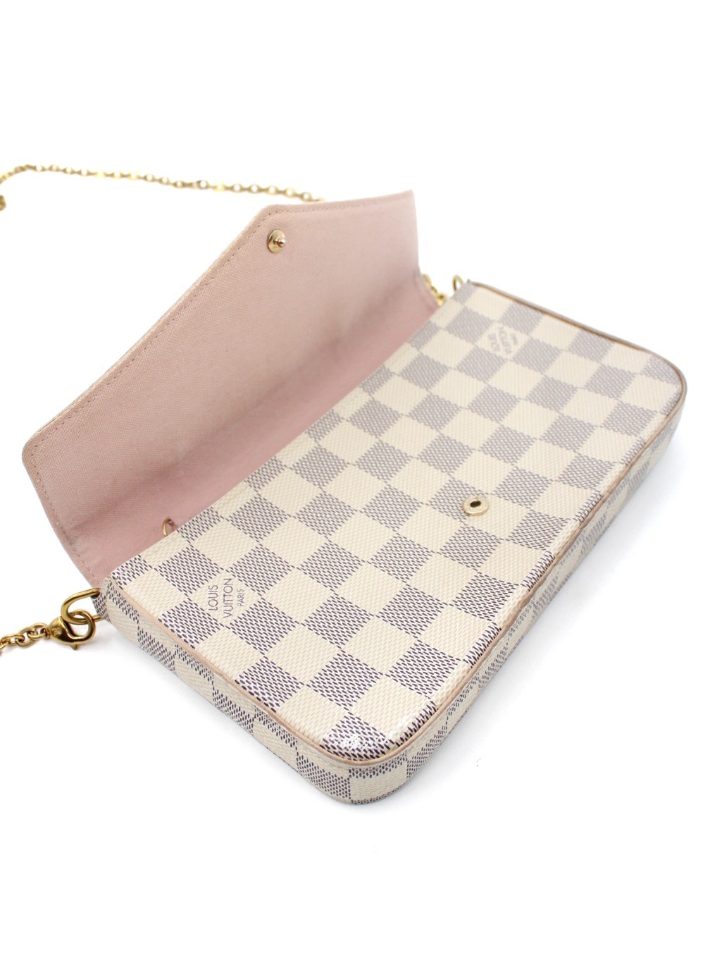 Tracolla Louis Vuitton Félicie in Damier Azur thumb
