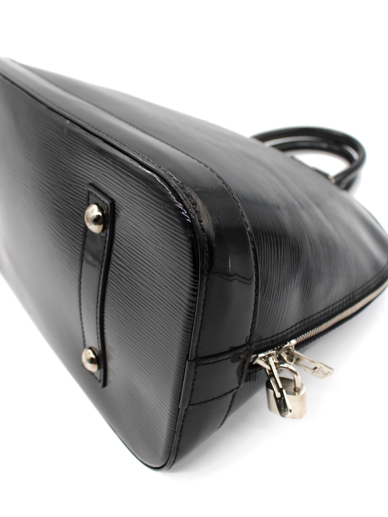 Borsa Louis Vuitton Alma in Pelle Epi Nera Electric thumb