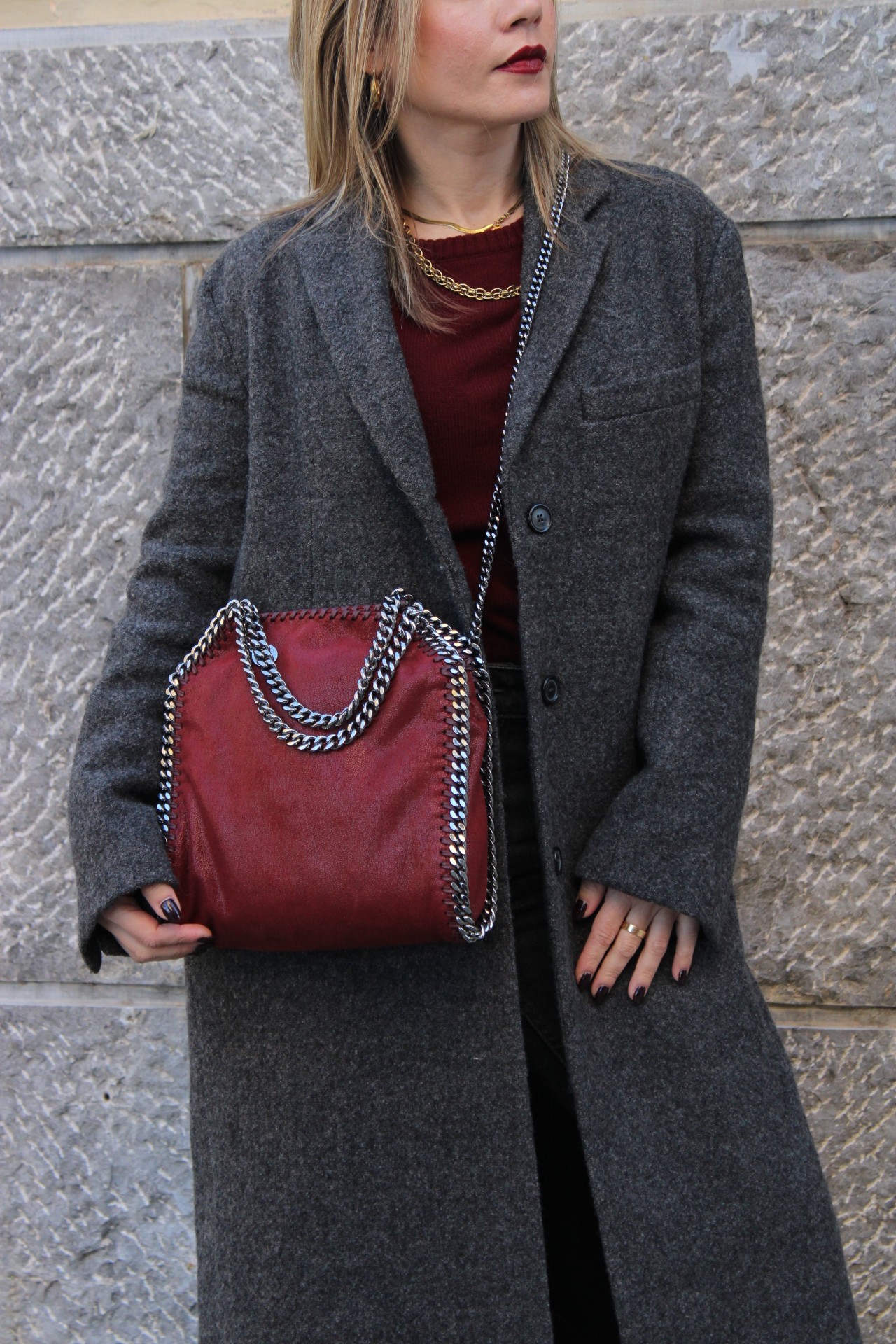 Borsa Stella McCartney mini  falabella 3 catene thumb