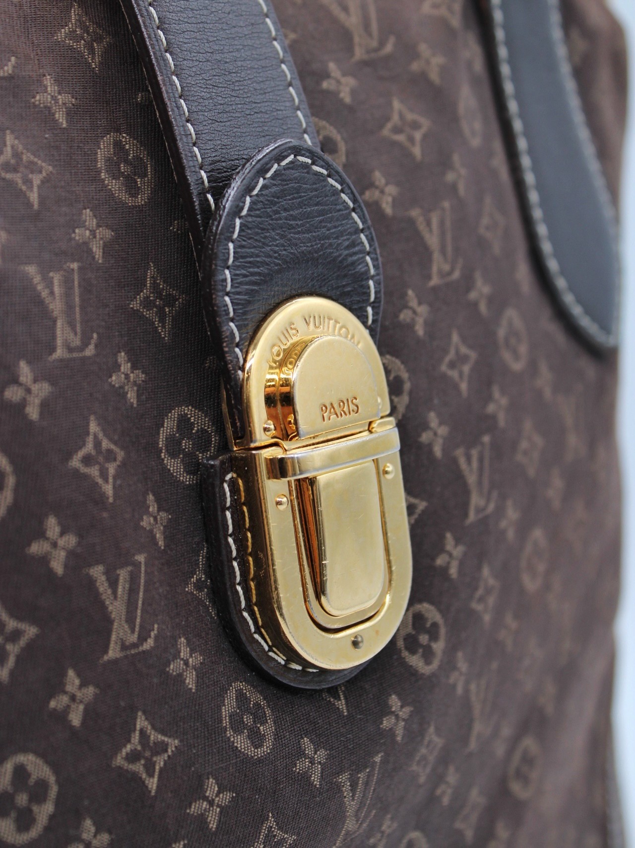 Borsa Louis Vuitton Idylle Mini Lin Marrone thumb