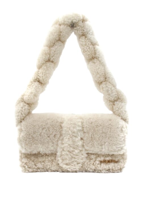 Borsa Jacquemus Le Bambidou in Lana Panna