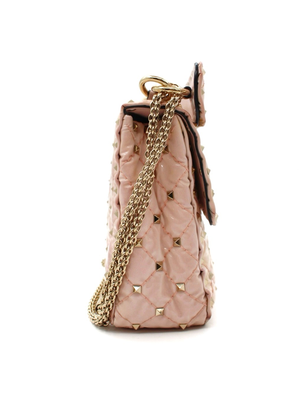 Borsa Valentino Rockstud in Pelle Rosa thumb
