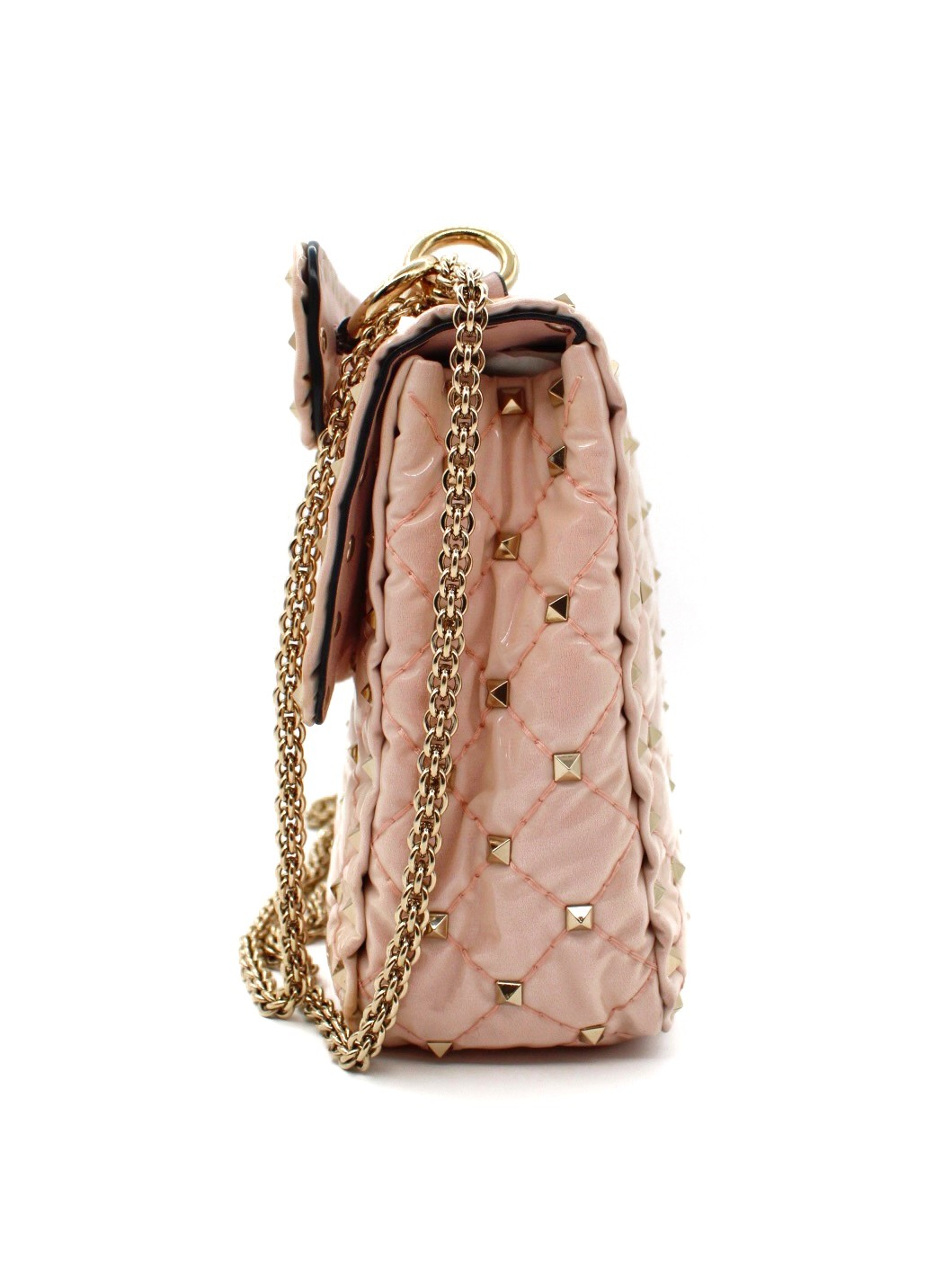 Borsa Valentino Rockstud in Pelle Rosa thumb