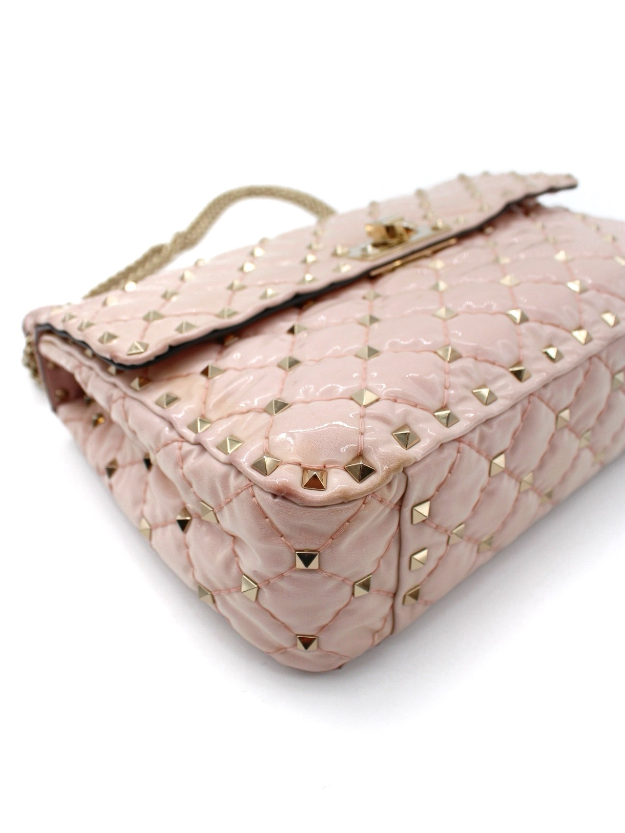Borsa Valentino Rockstud in Pelle Rosa thumb
