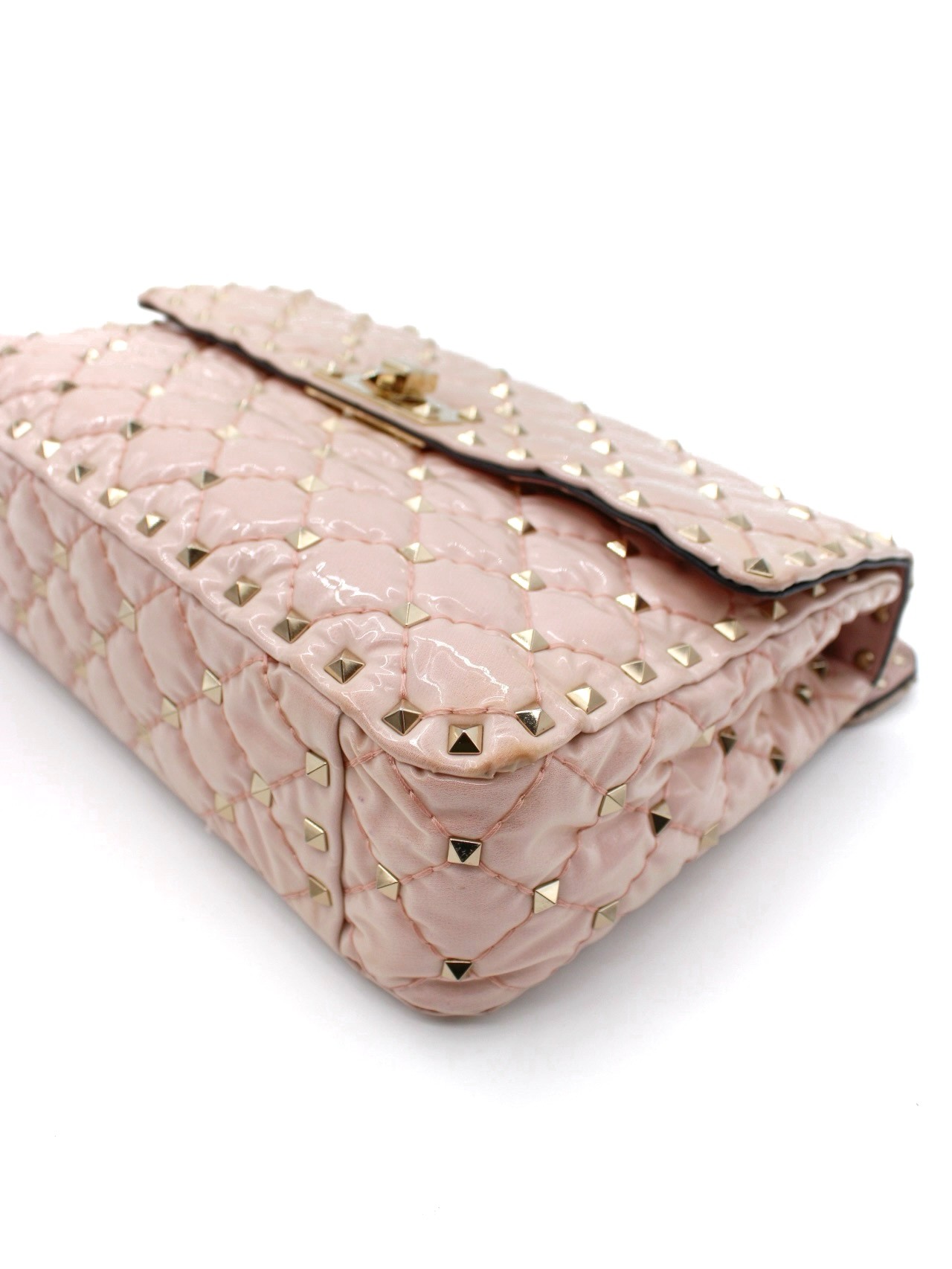 Borsa Valentino Rockstud in Pelle Rosa thumb