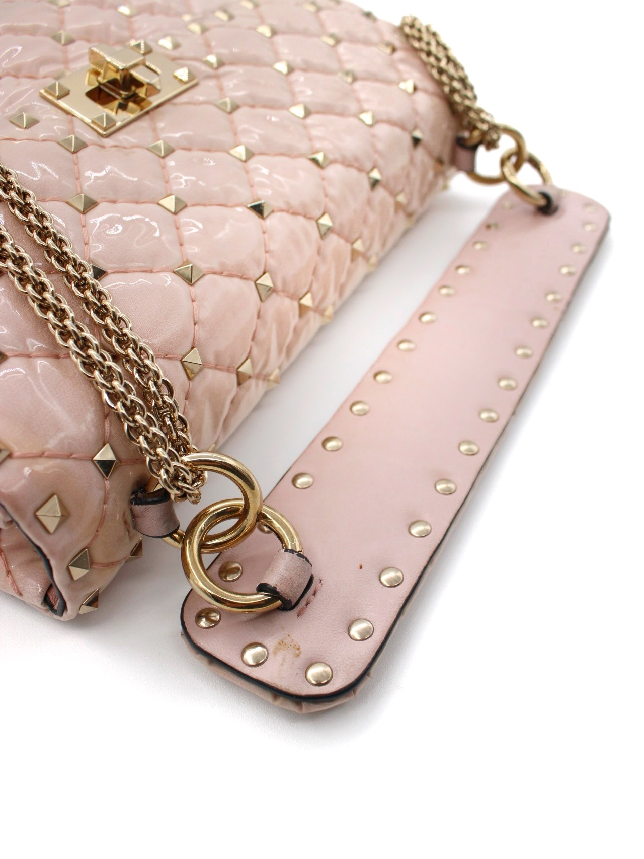 Borsa Valentino Rockstud in Pelle Rosa thumb