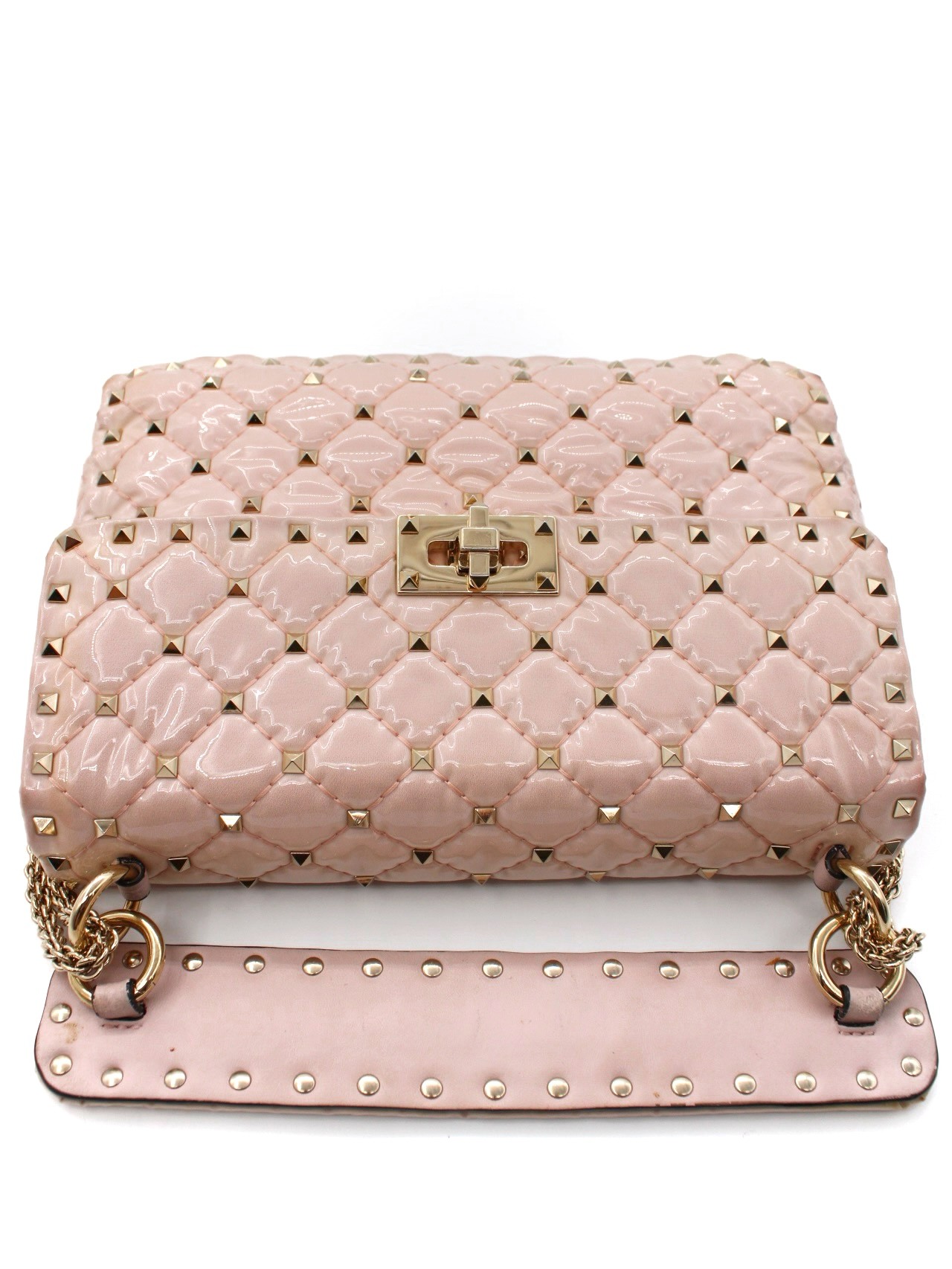 Borsa Valentino Rockstud in Pelle Rosa thumb