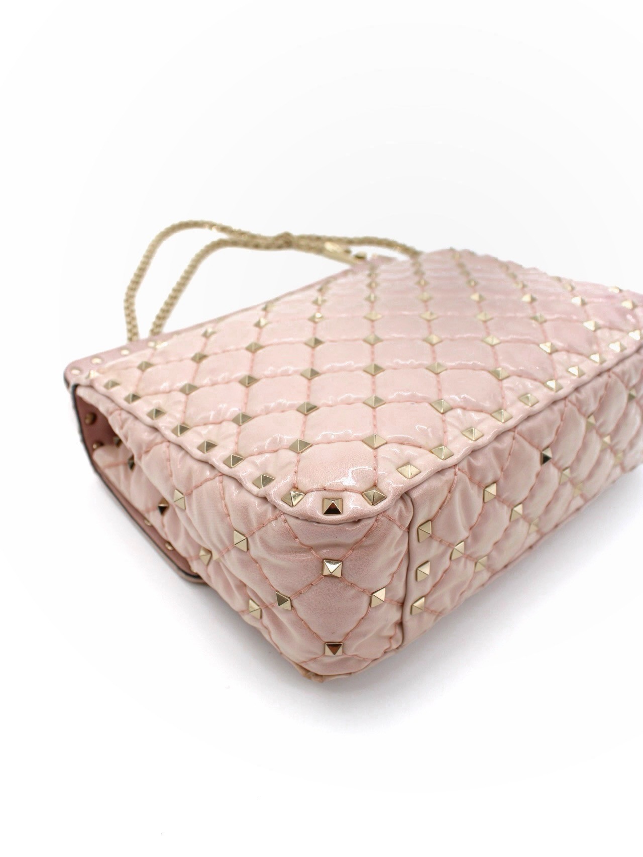 Borsa Valentino Rockstud in Pelle Rosa thumb