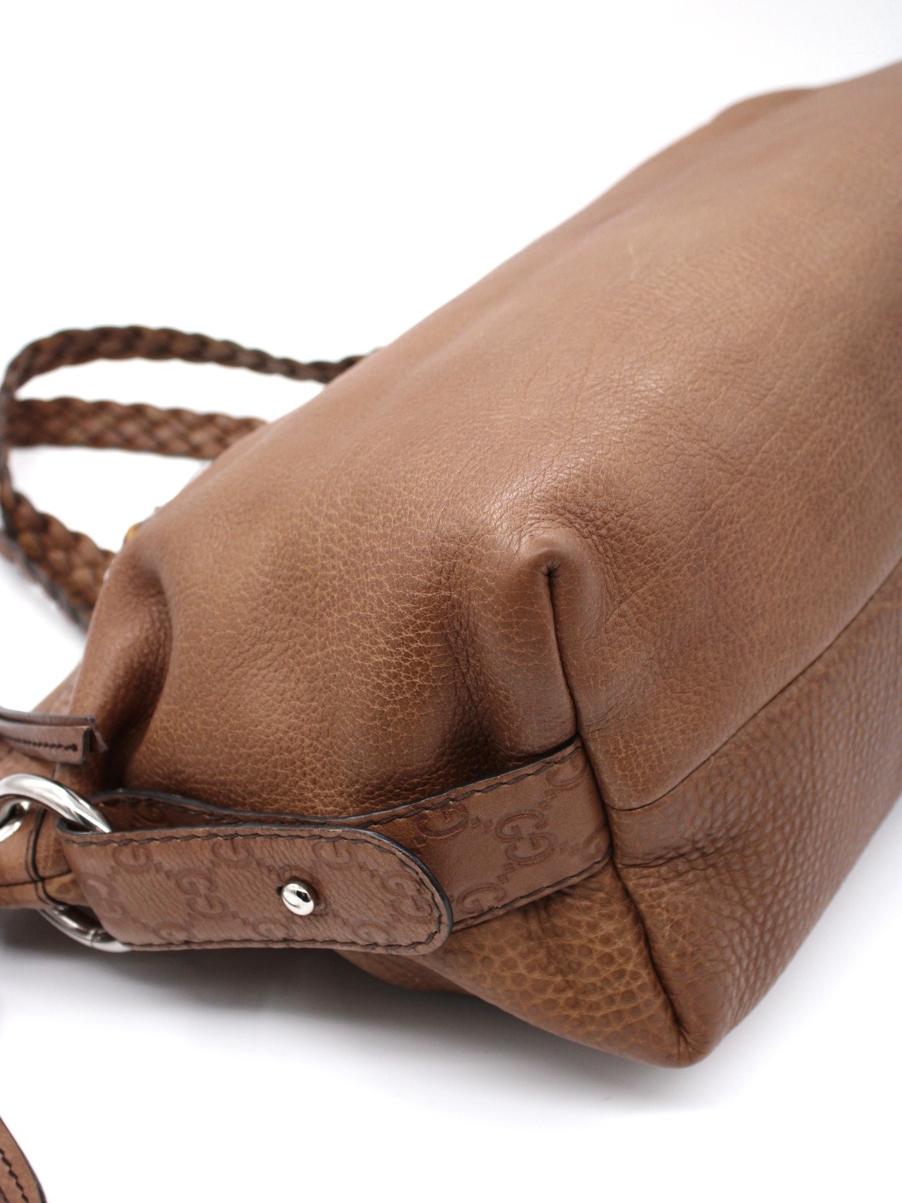 Borsa Gucci bamboo in pelle thumb