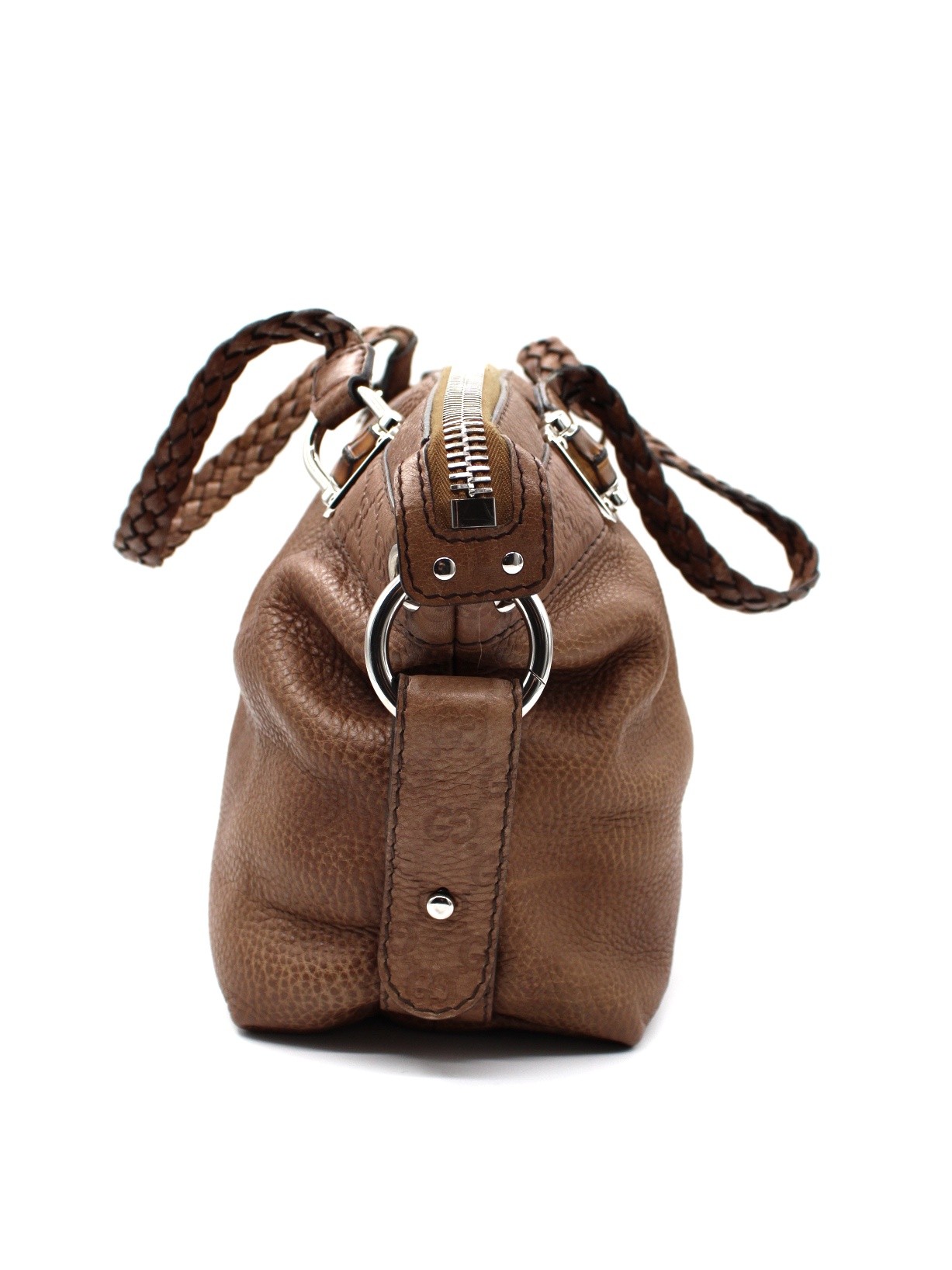 Borsa Gucci bamboo in pelle thumb