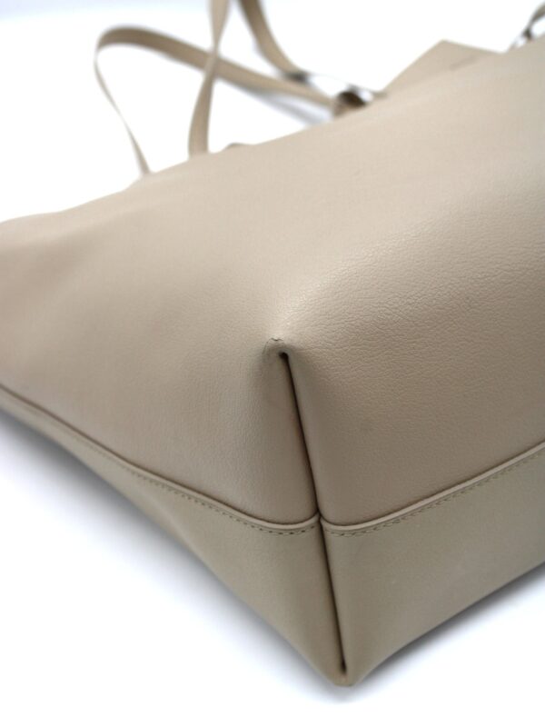 Saint Laurent shopping in pelle dark Beige