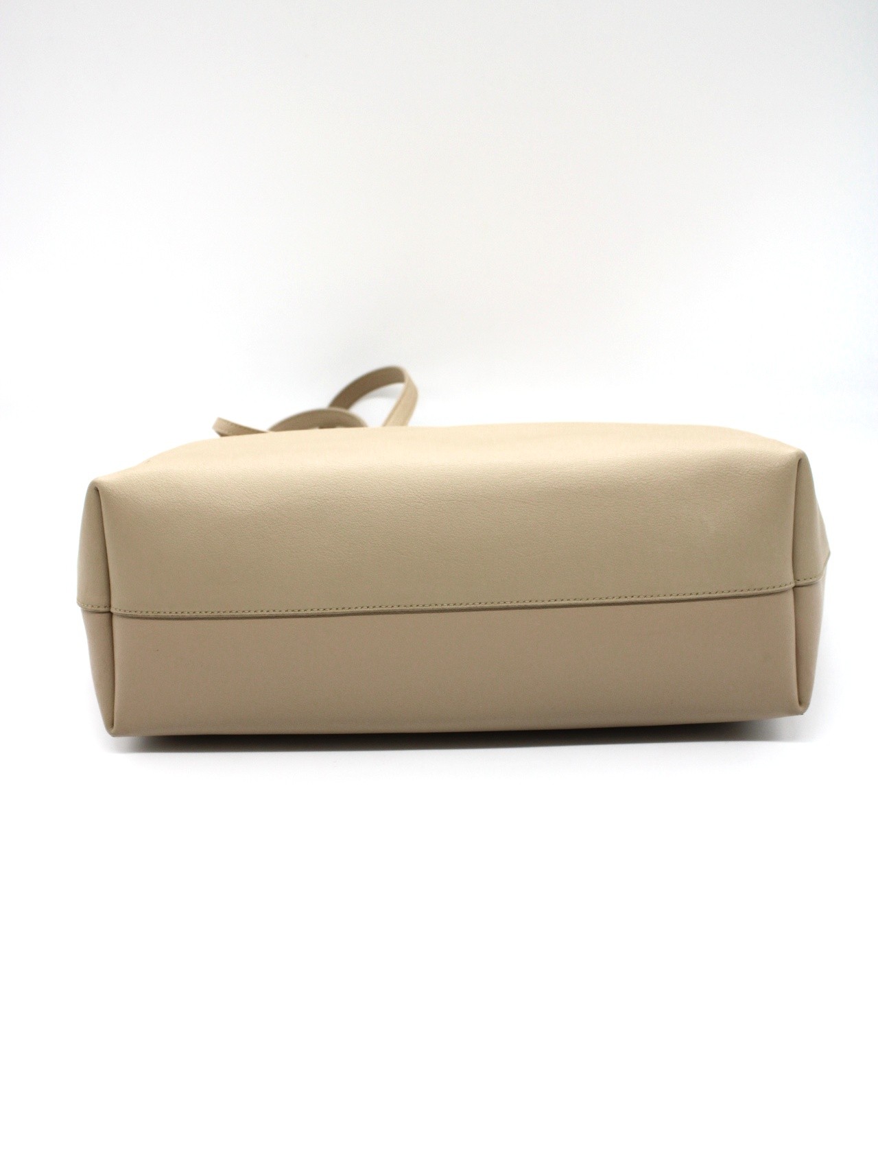 Saint Laurent shopping in pelle dark Beige thumb
