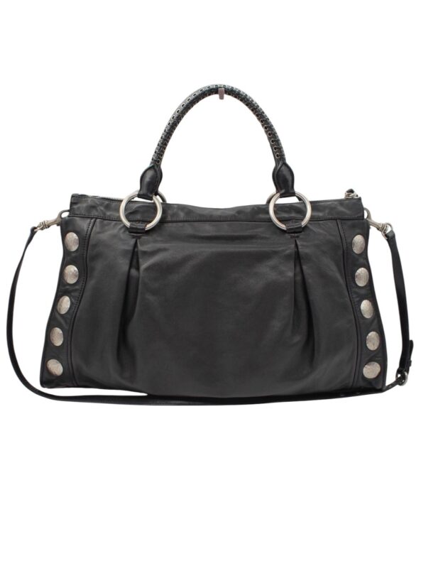 Shopper Miu Miu in Pelle Nera Liscia