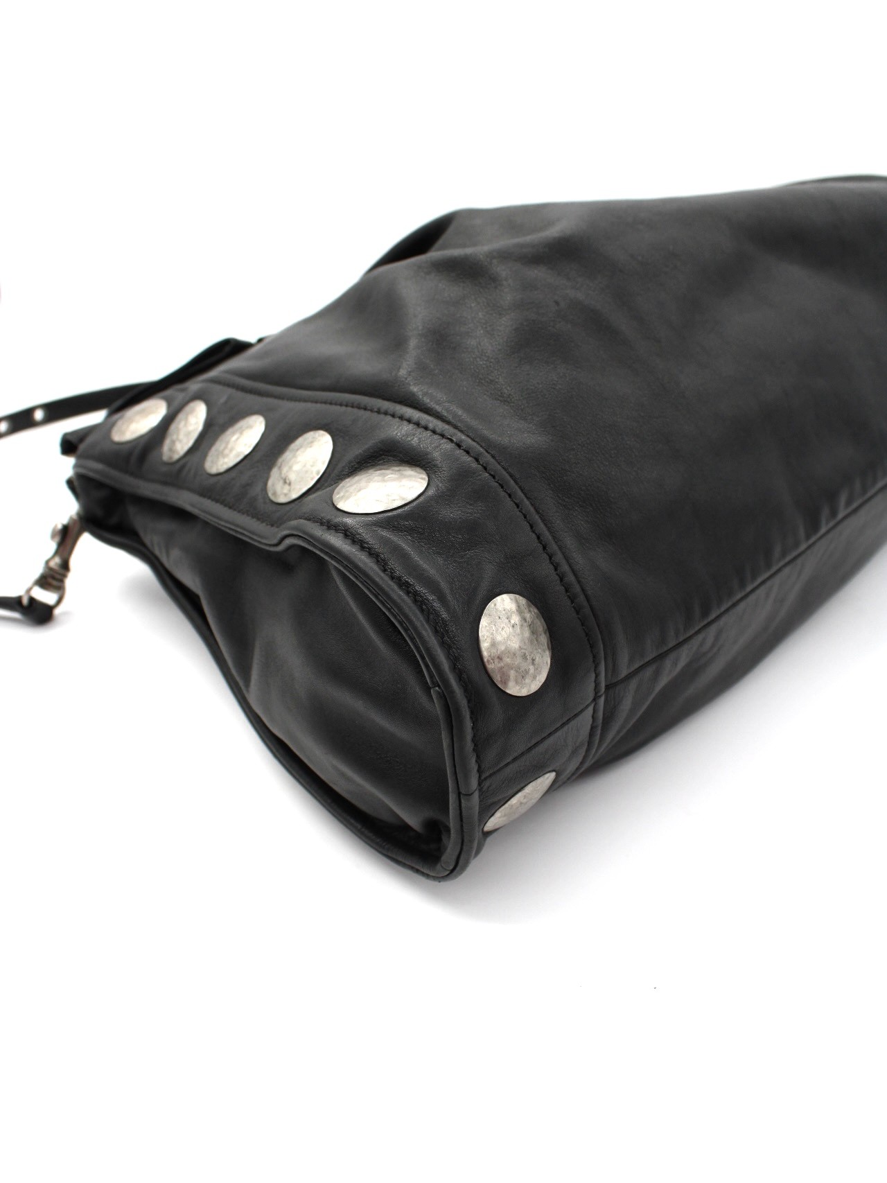 Shopper Miu Miu in Pelle Nera Liscia thumb