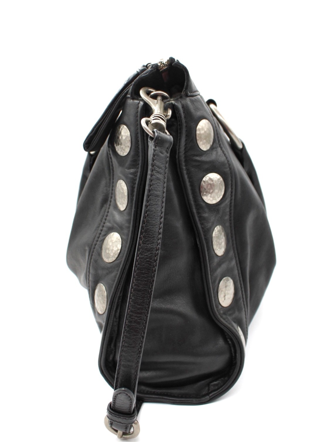 Shopper Miu Miu in Pelle Nera Liscia thumb