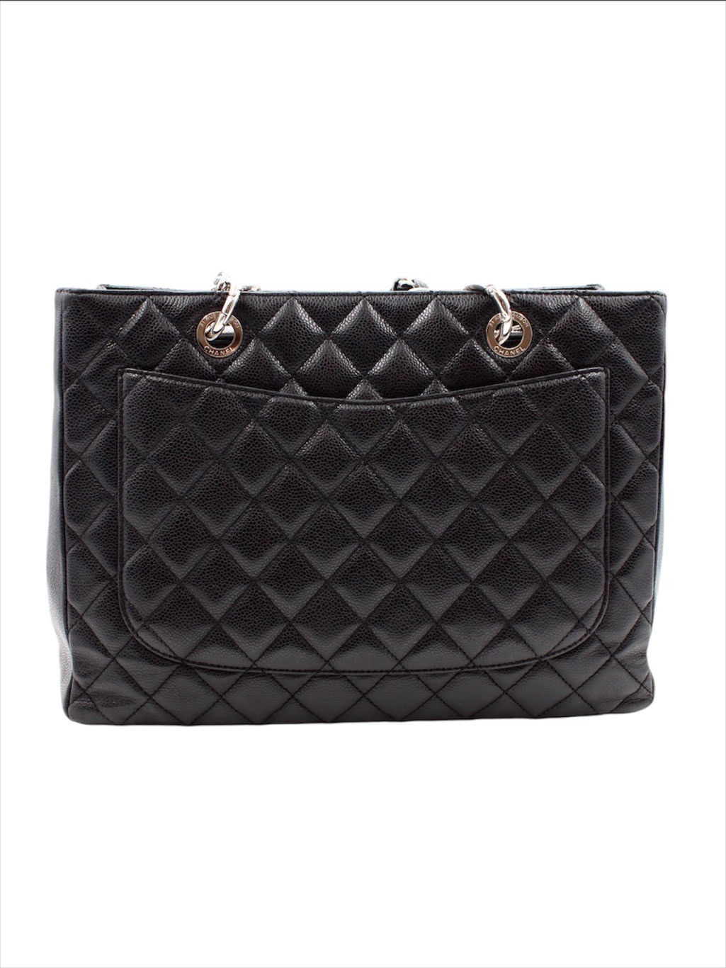 Borsa Chanel GST in Pelle Caviar Nera thumb