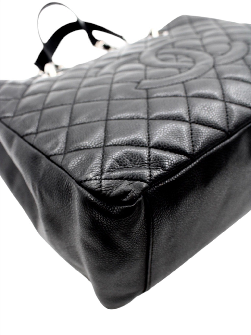 Borsa Chanel GST in Pelle Caviar Nera thumb