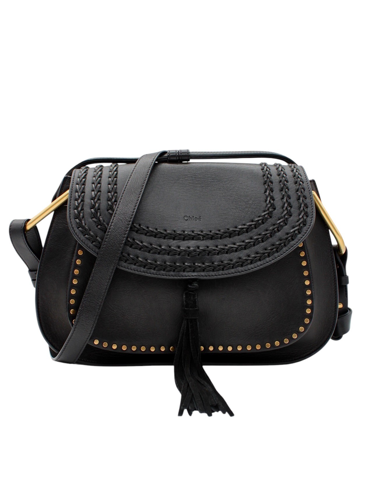 Borsa Chloé Hudson in Pelle Nera thumb