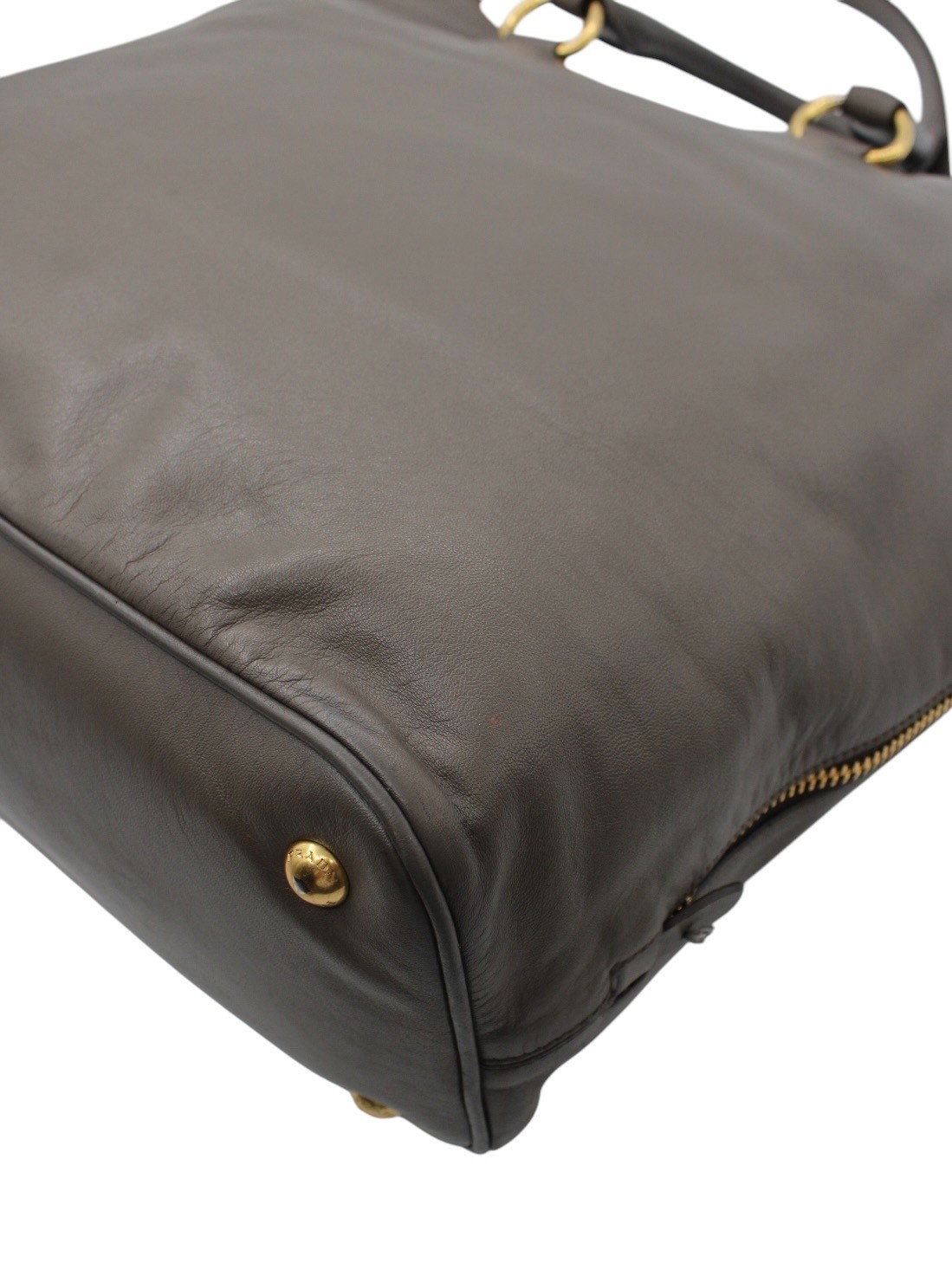 Shopper Prada con tracolla e zip laterali thumb