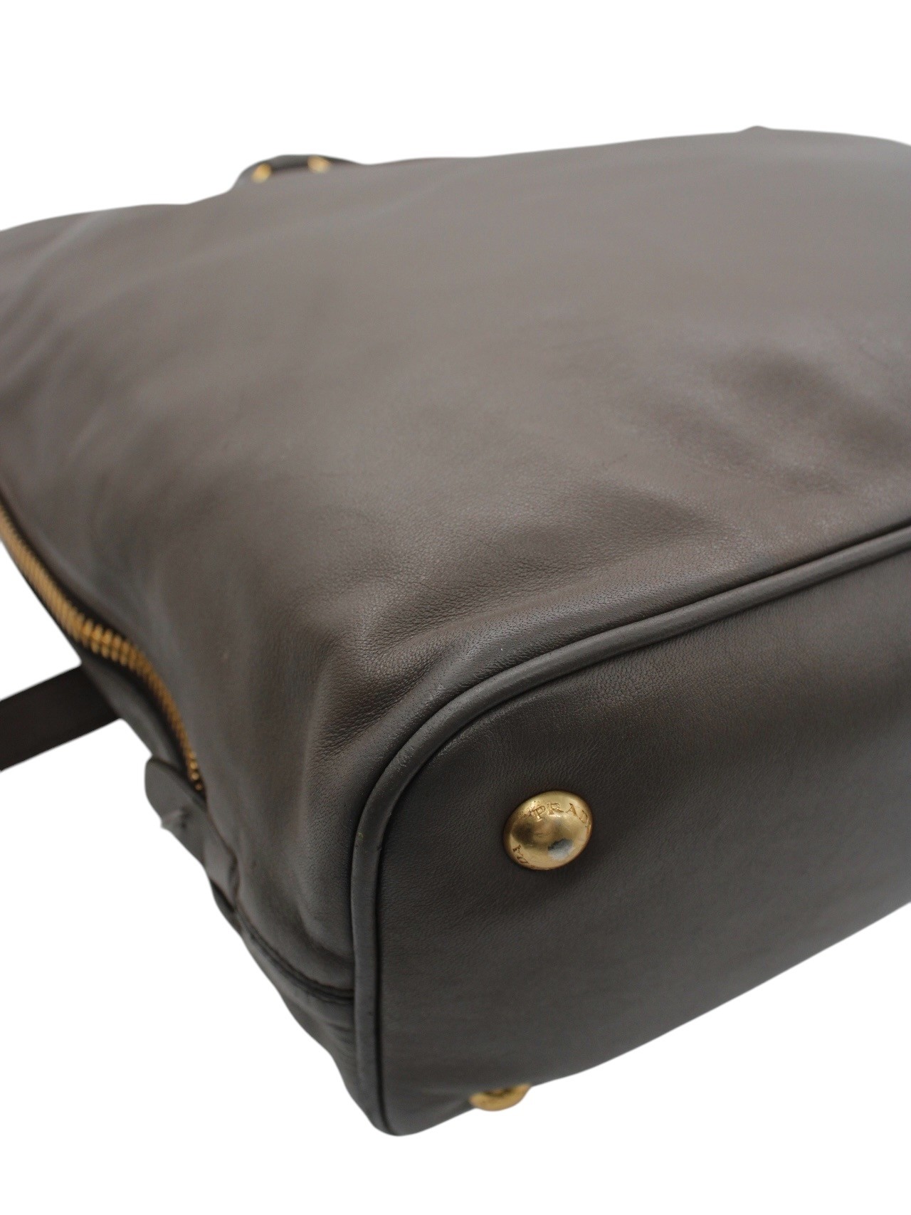 Shopper Prada con tracolla e zip laterali thumb