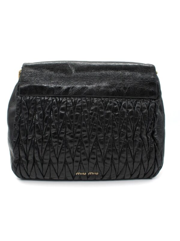 Borsa Miu Miu in Pelle Nera Matelassé