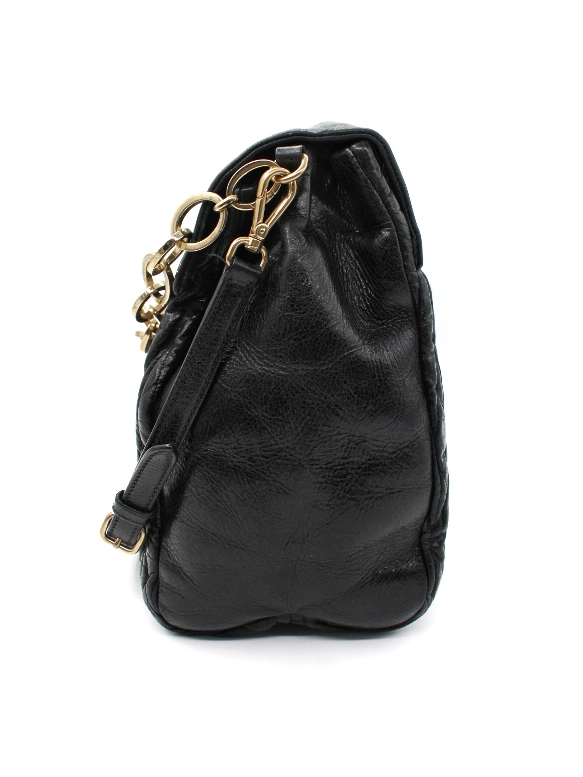 Borsa Miu Miu in Pelle Nera Matelassé thumb