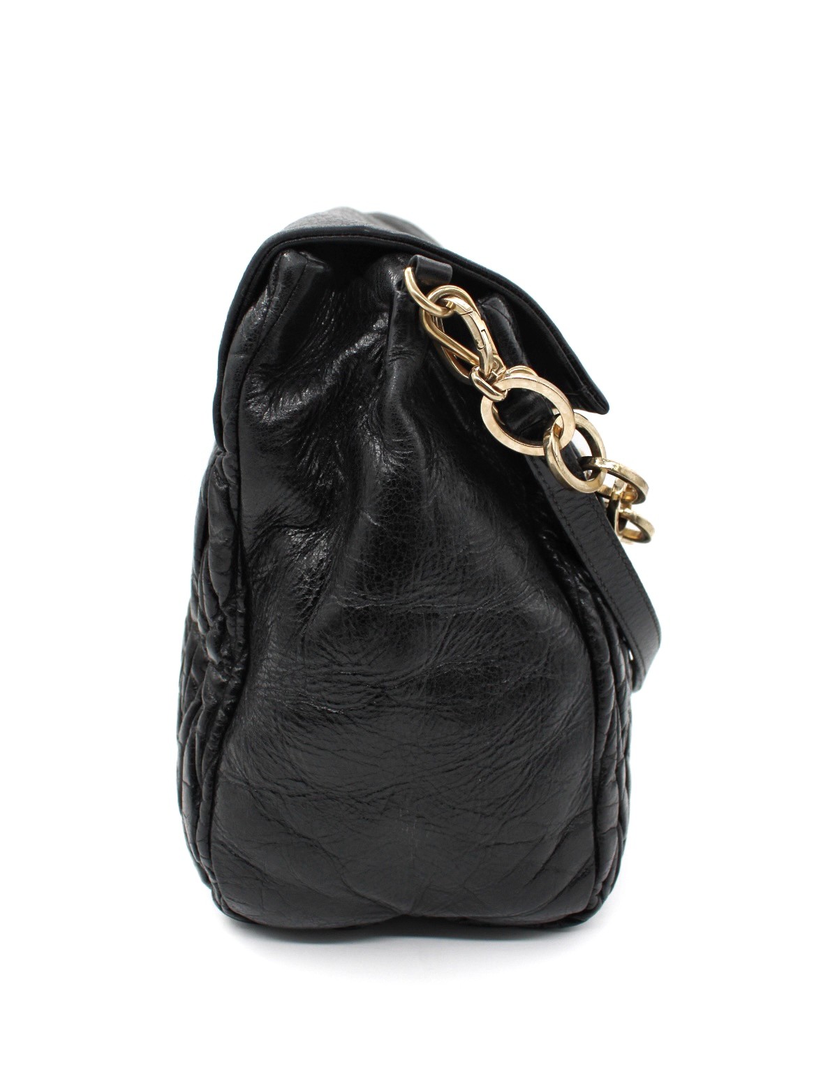 Borsa Miu Miu in Pelle Nera Matelassé thumb