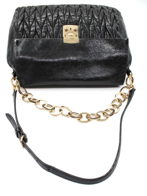 Borsa Miu Miu in Pelle Nera Matelassé