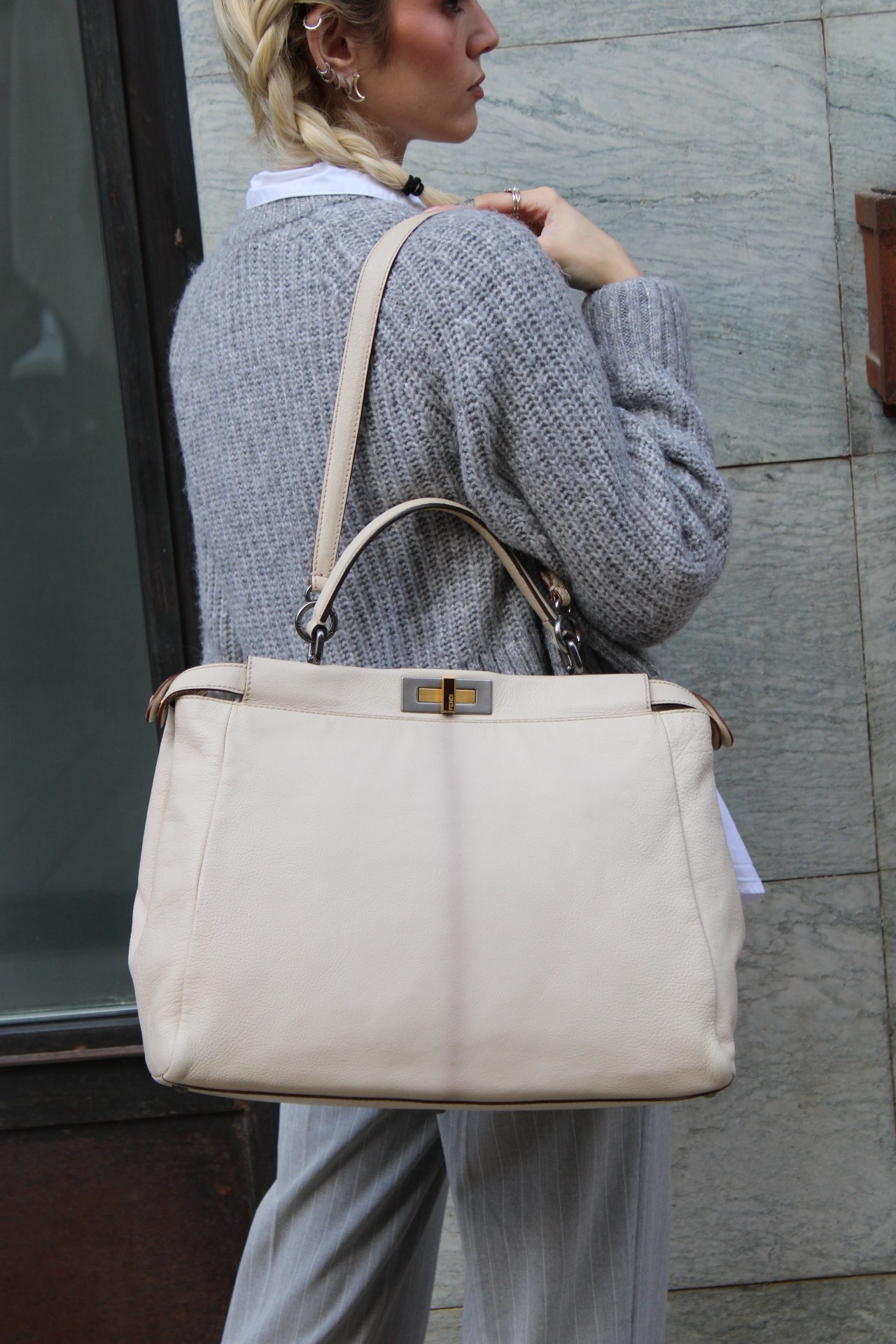 Borsa Fendi Peekaboo in Pelle thumb