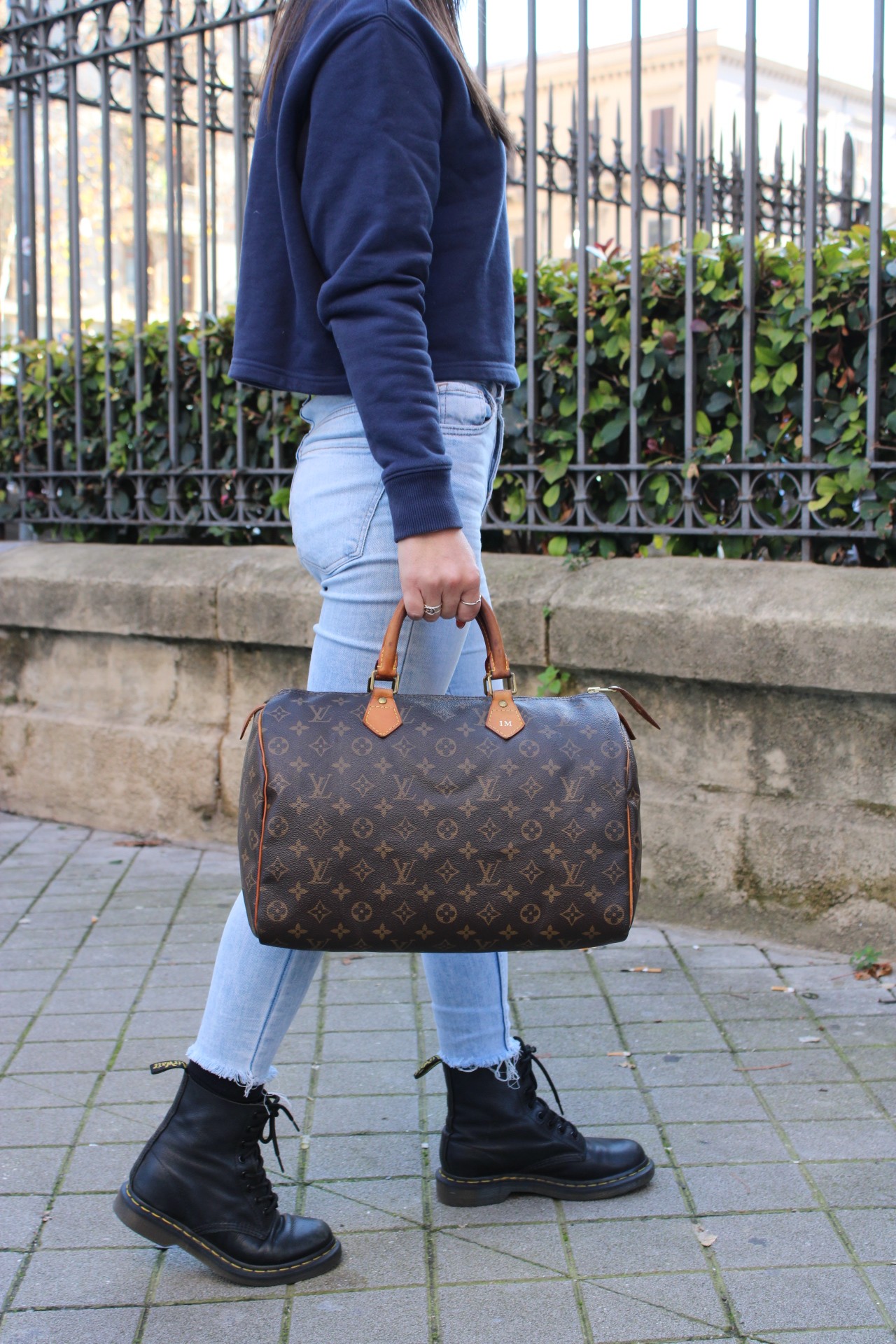 Borsa Louis Vuitton Speedy 35 con Iniziali thumb