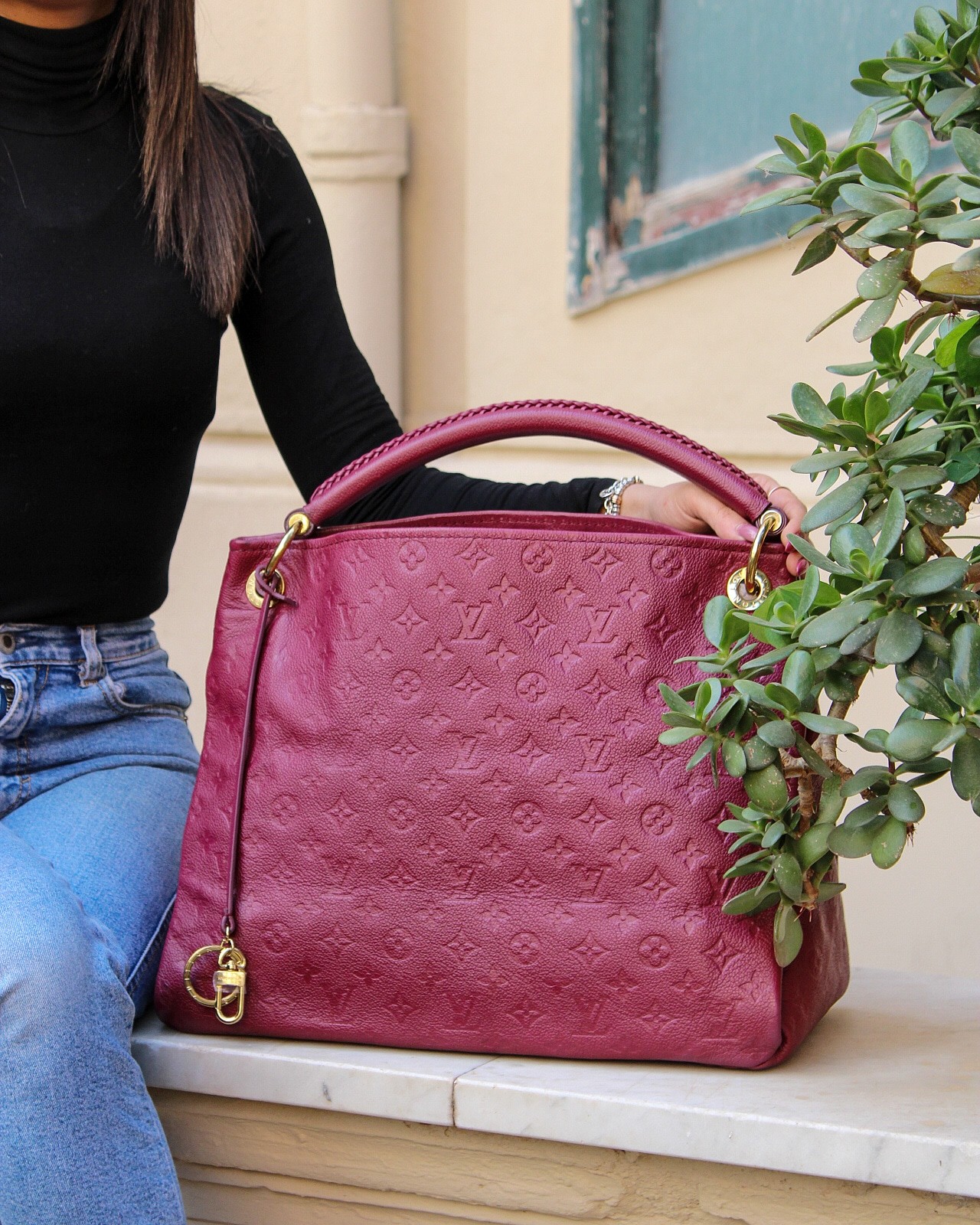 Borsa Louis Vuitton Artsy in pelle thumb