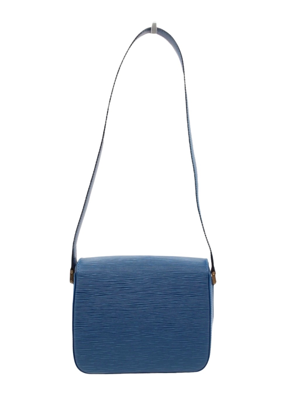 Borsa Louis Vuitton Buci in Pelle Epi Blu thumb