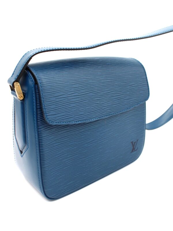 Borsa Louis Vuitton Buci in Pelle Epi Blu